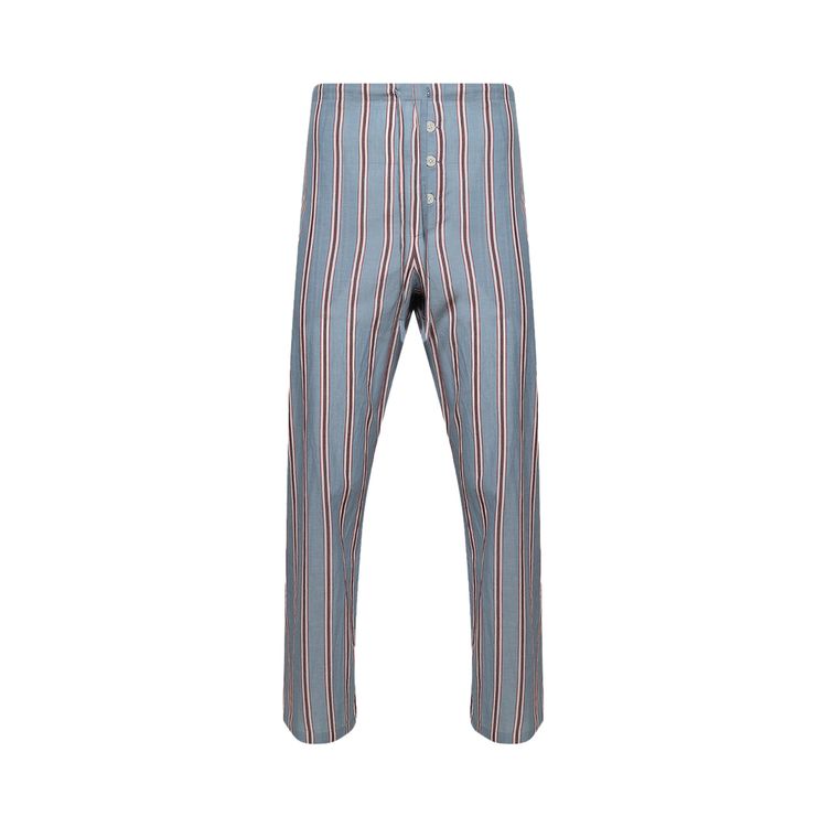 Bode Regatta Stripe Pajama Pants BlueMulticolor