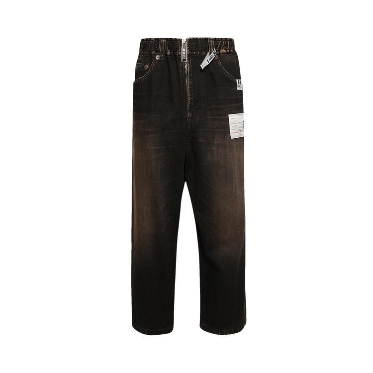 Maison Mihara Yasuhiro Amateur Sewn Wide Jeans Black