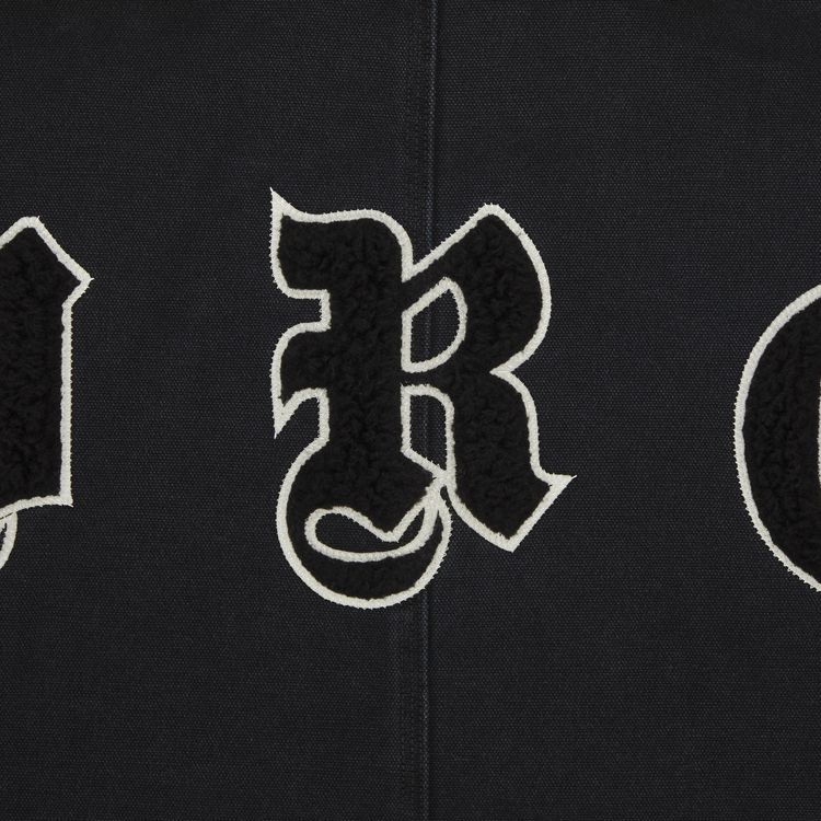 Supreme Old English Canvas Work Jacket Black