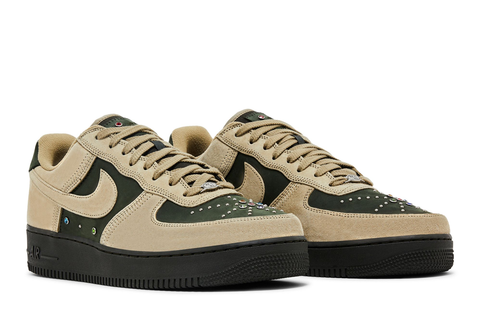 Nike Air Force 1 ホワイト/オリーブ スニーカー