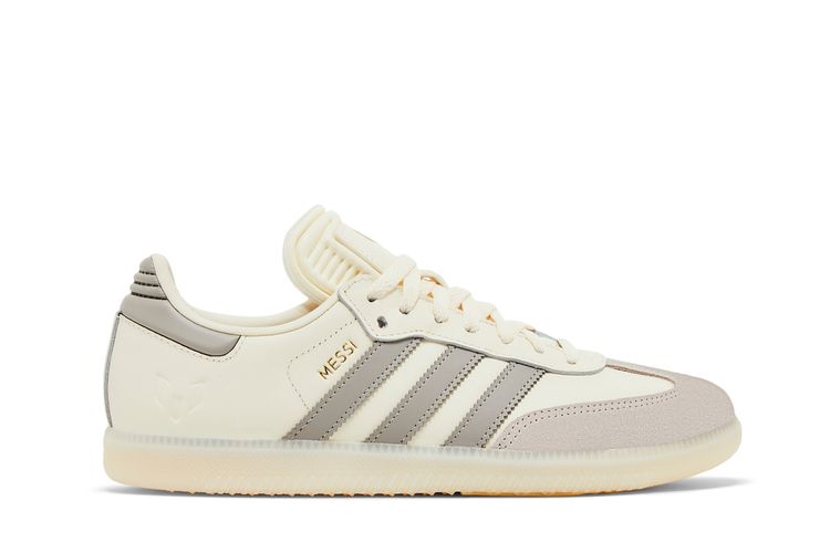 Lionel Messi x adidas Samba Indoor Cream White