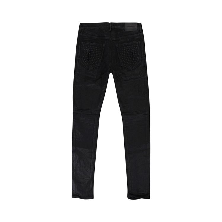 PURPLE BRAND Pocket Stud Blowout Jeans Black