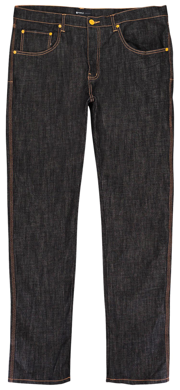 PURPLE BRAND Raw Neon Pop Skinny Jeans Black