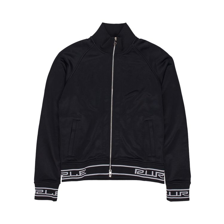 PURPLE BRAND Poly Tricot Track Jacket Black