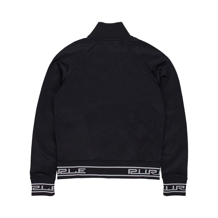 PURPLE BRAND Poly Tricot Track Jacket Black