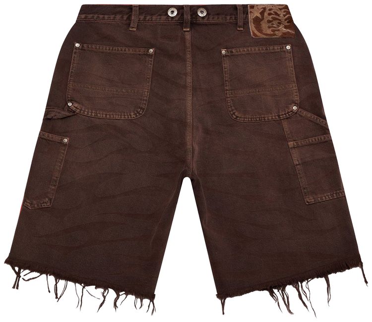Hellstar Denim Shorts Brown