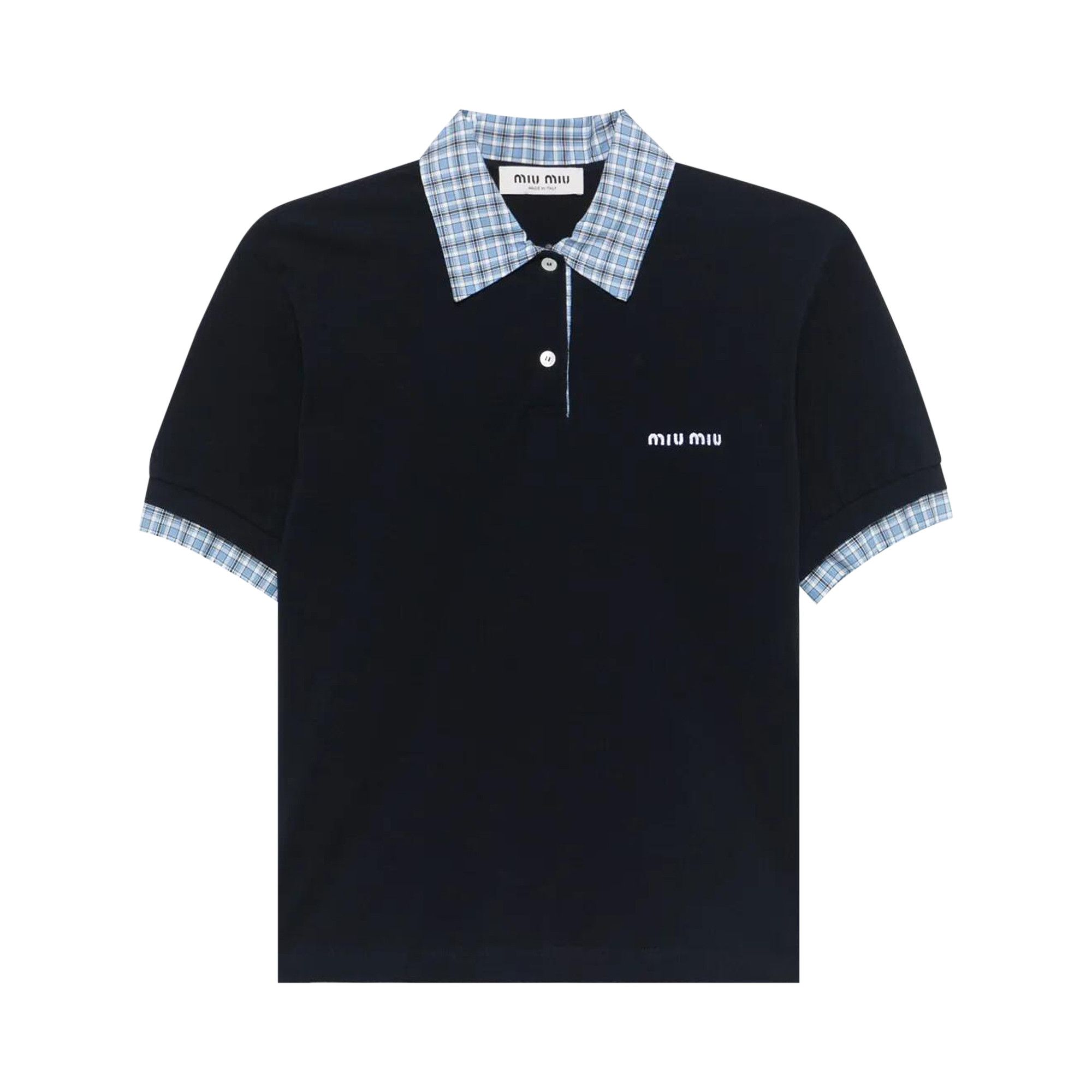 Buy Miu Miu Polo Shirt 'Navy' - MJN555 15WD F0008 | GOAT