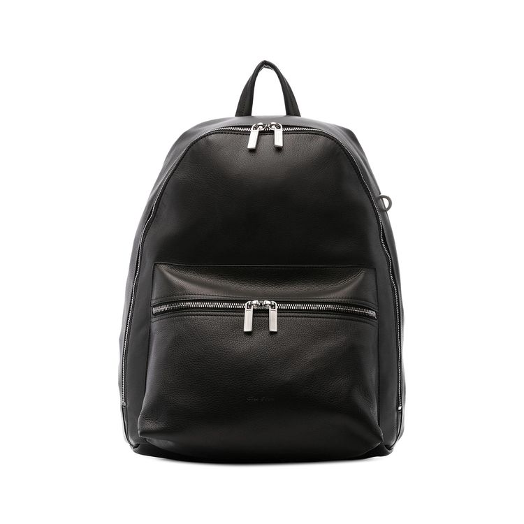 Rick Owens Leather Backpack Black