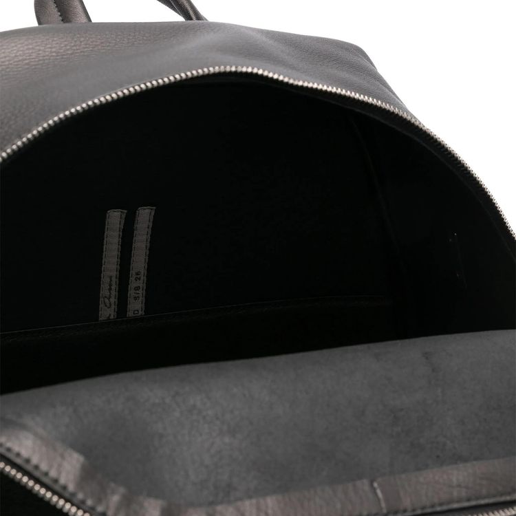Rick Owens Leather Backpack Black