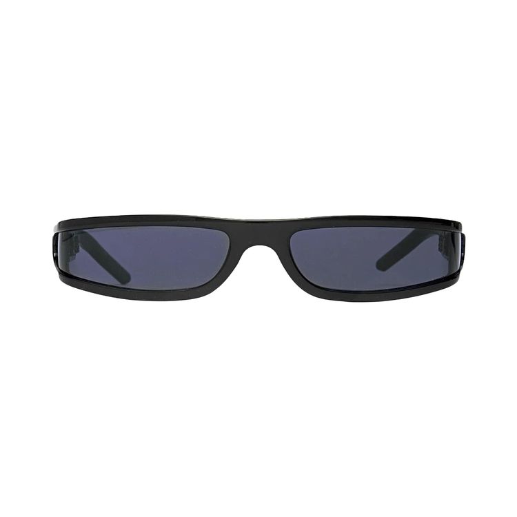 Rick Owens DRKSHDW Fog Sunglasses Black Temple