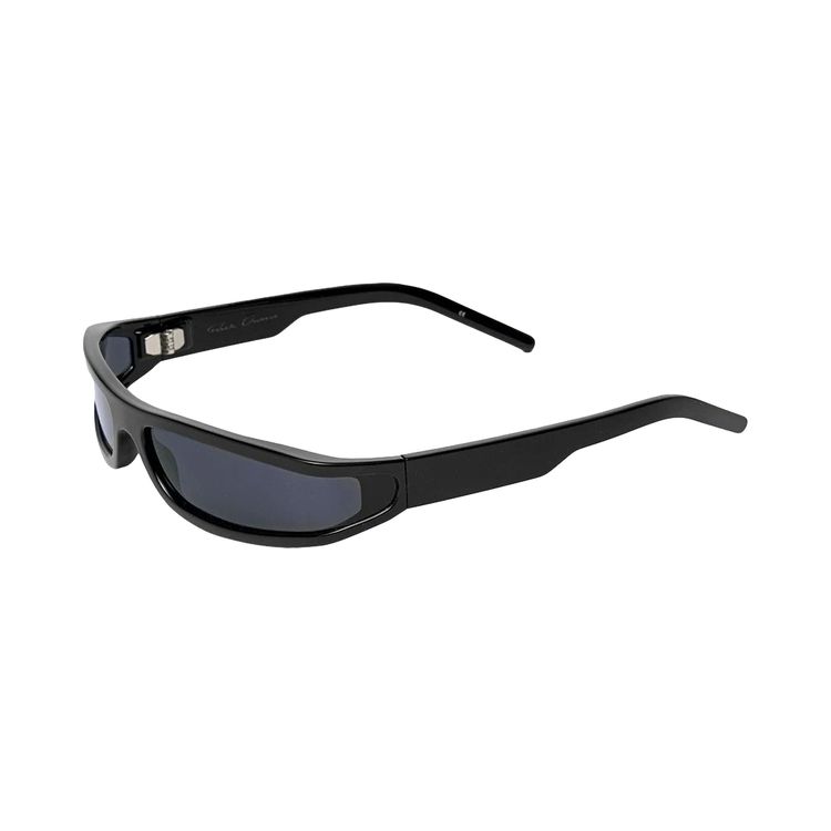 Rick Owens DRKSHDW Fog Sunglasses Black Temple