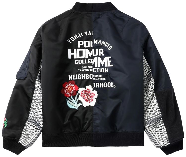 Yohji Yamamoto x Neighborhood MA 1 Jacket Black