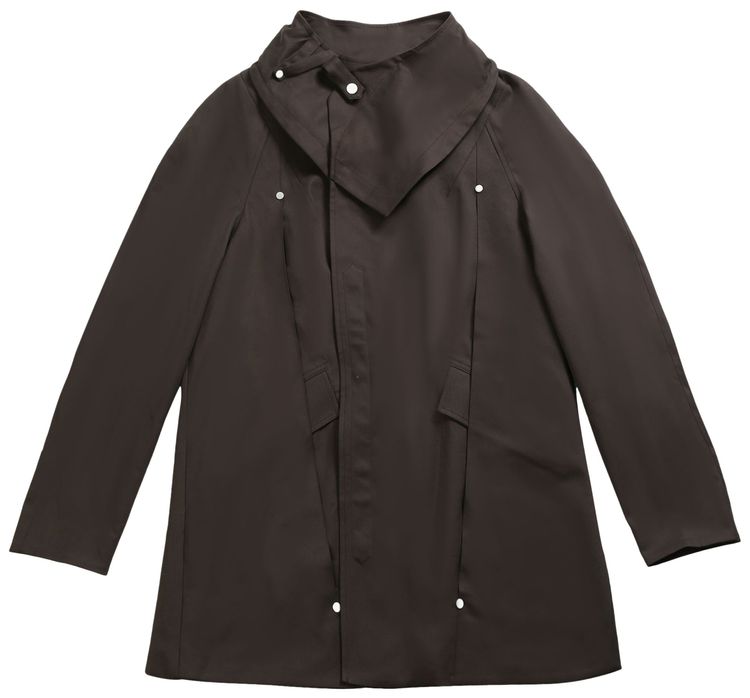 Kiko Kostadinov Riadis Pleated Coat Java Brown