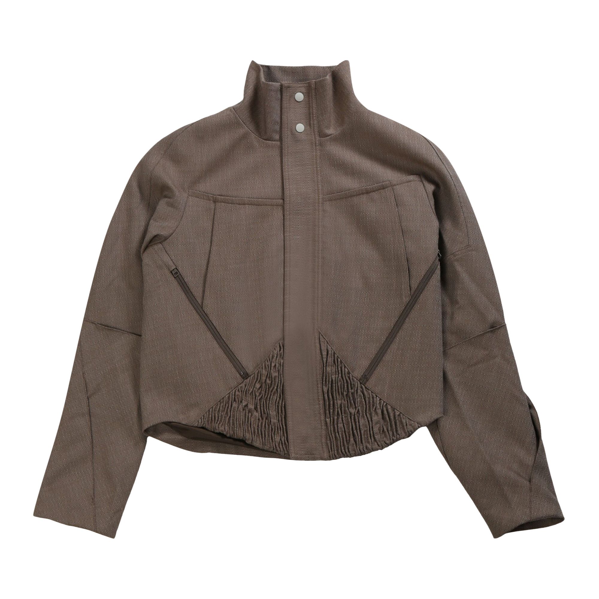Buy Kiko Kostadinov Zafar Cropped Jacket 'Brown Oak' - KKSS25J04