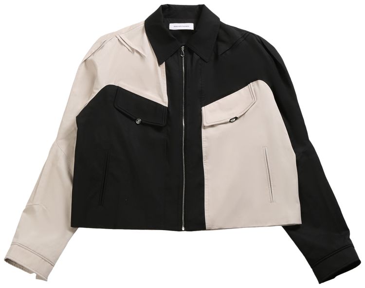 Kiko Kostadinov Alec K Dart Blouson SeedpearlBlack Sable