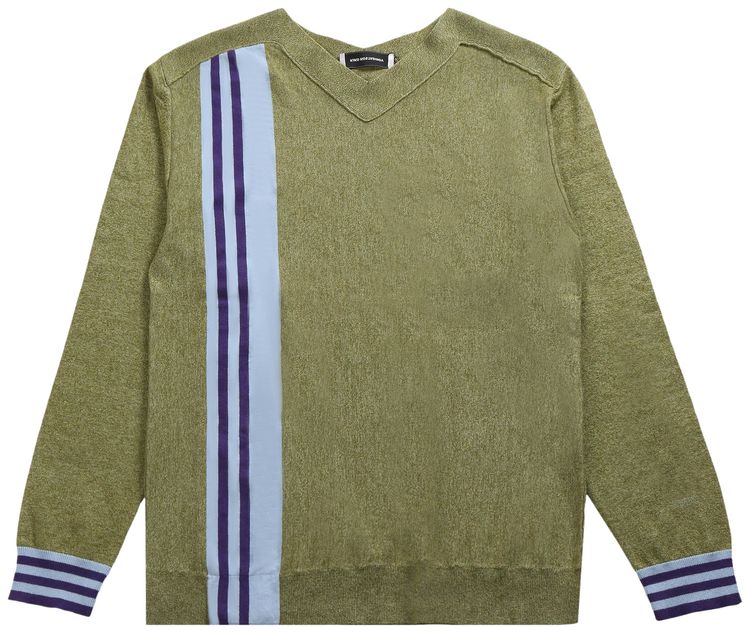 Kiko Kostadinov Ostro Jumper Green MelangeBluePurple