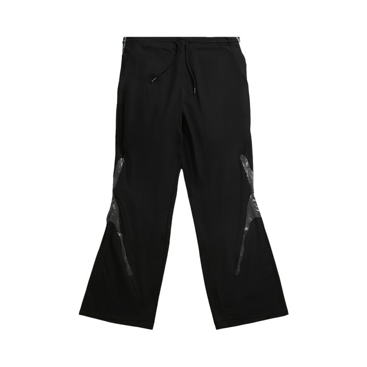 Kiko Kostadinov Alec K Dart Jersey Trouser Teal Stripes
