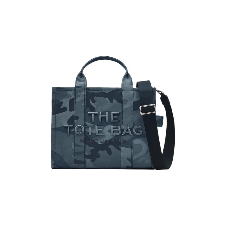 Marc Jacobs Medium Camo Jacquard Tote Bag BlueMulticolor