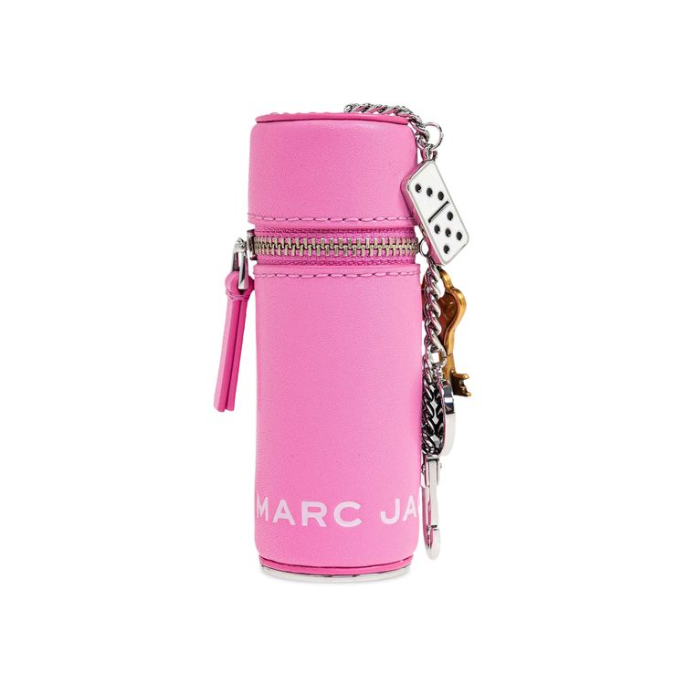 Marc Jacobs Leather Lipstick Case Charm Bow Pink