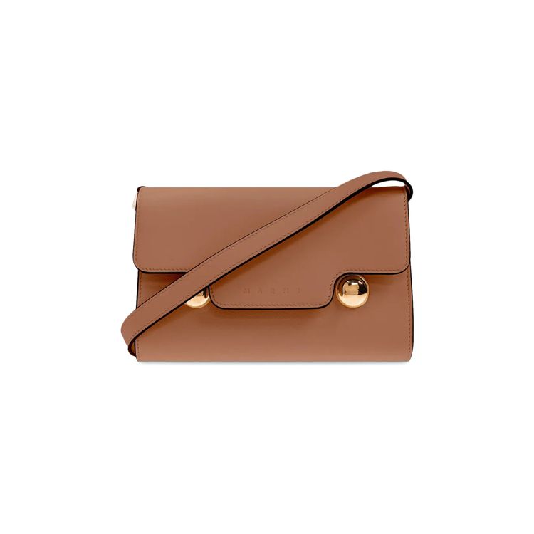 Marni Pochette Trunkaroo Shoulder Bag Cinnamon