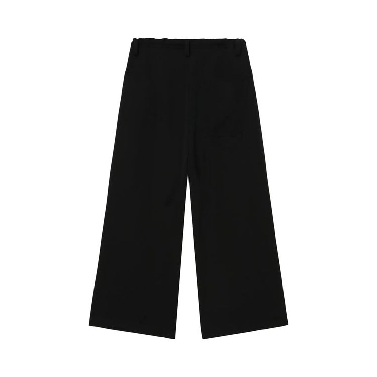 Ys O Long Straight Pants Black