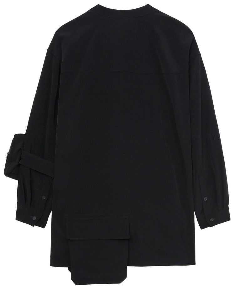 Yohji Yamamoto Pour Homme Stand Collar Coat Black