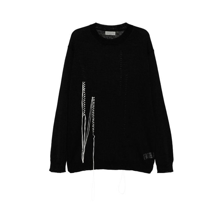 Yohji Yamamoto Pour Homme Round Neck Shirt Black