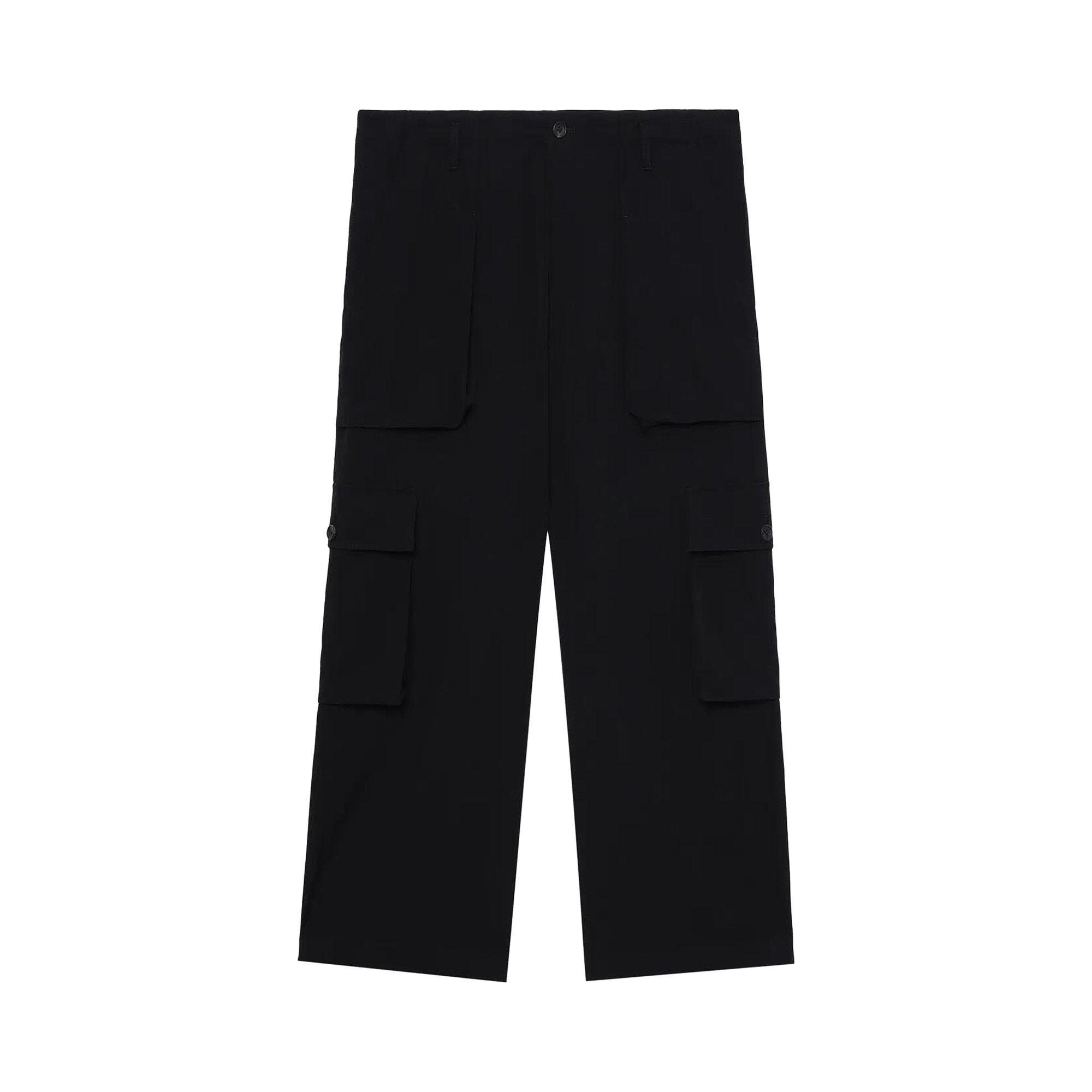Buy Yohji Yamamoto Pour Homme Pocket Detail Pants 'Black' - HP P60