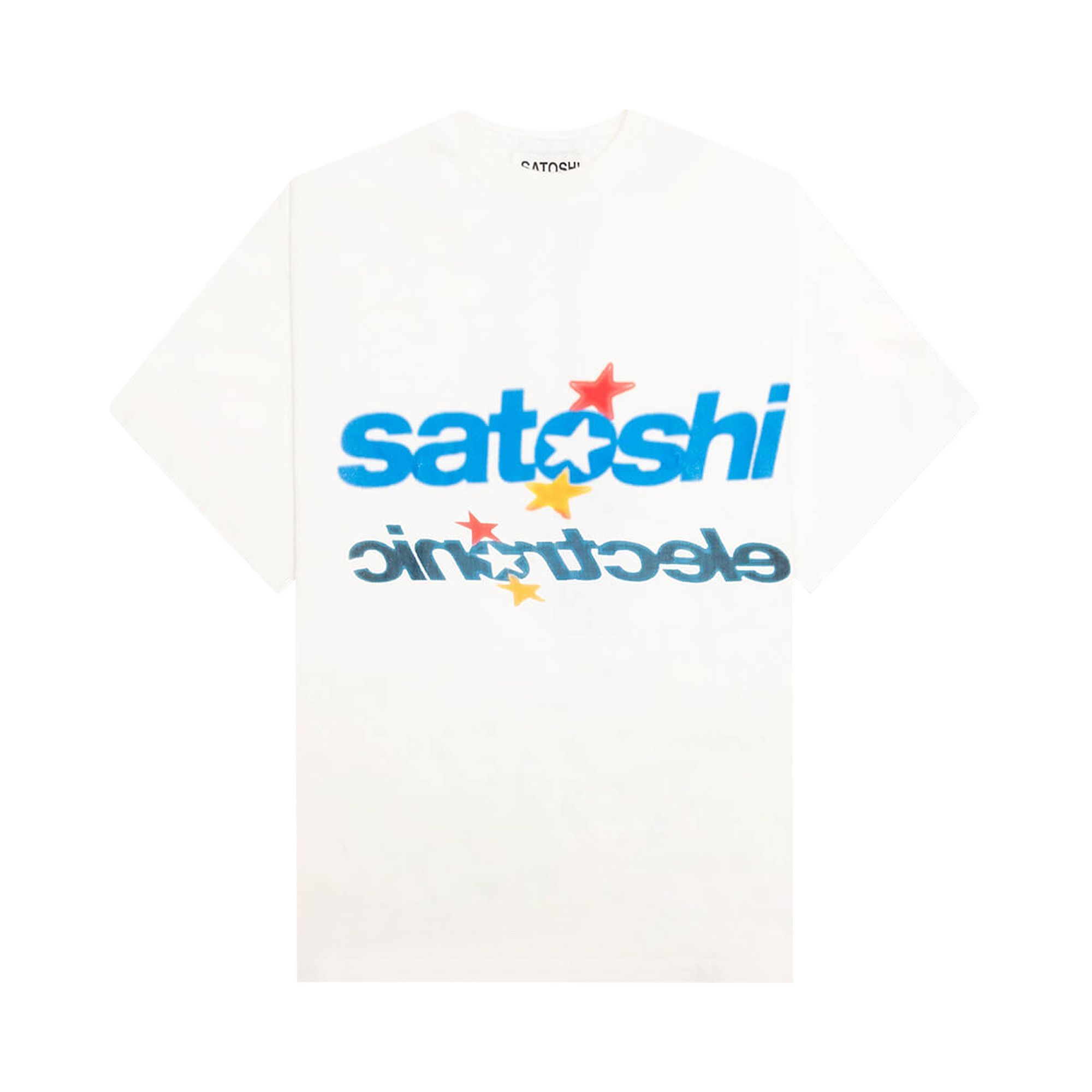 Buy Satoshi Nakamoto Electronic T-Shirt 'Vintage White