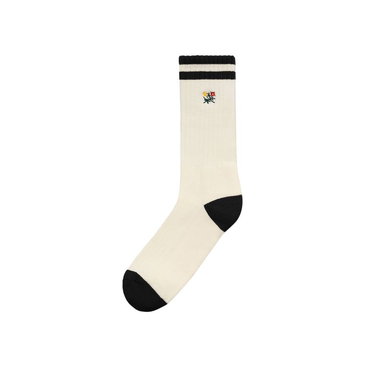 Aime Leon Dore Striped Crest Sock Jet Black