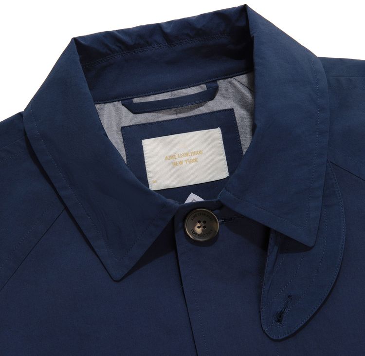 Aime Leon Dore WINDSTOPPER Top Coat By GORE TEX Labs Navy Blazer