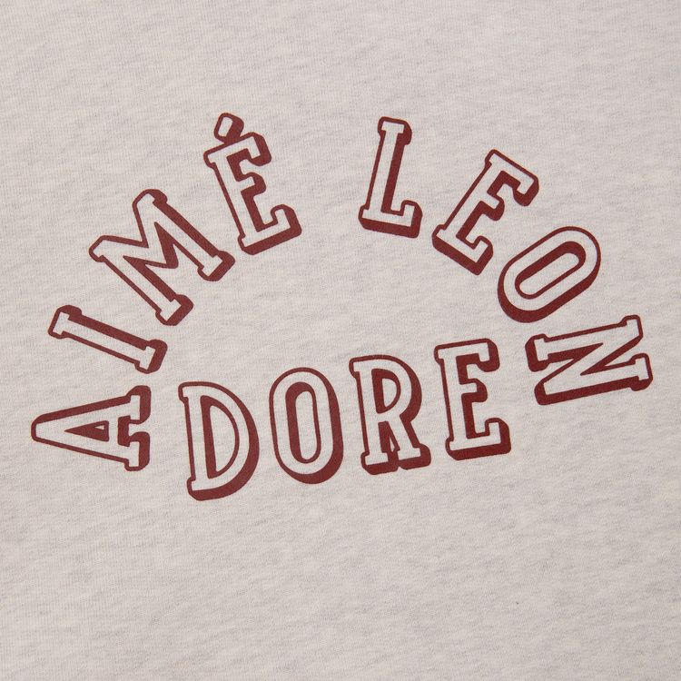 Aime Leon Dore Collegiate Logo Hoodie Oatmeal