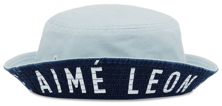 Aime Leon Dore Contrast Logo Bucket Hat Skywriting