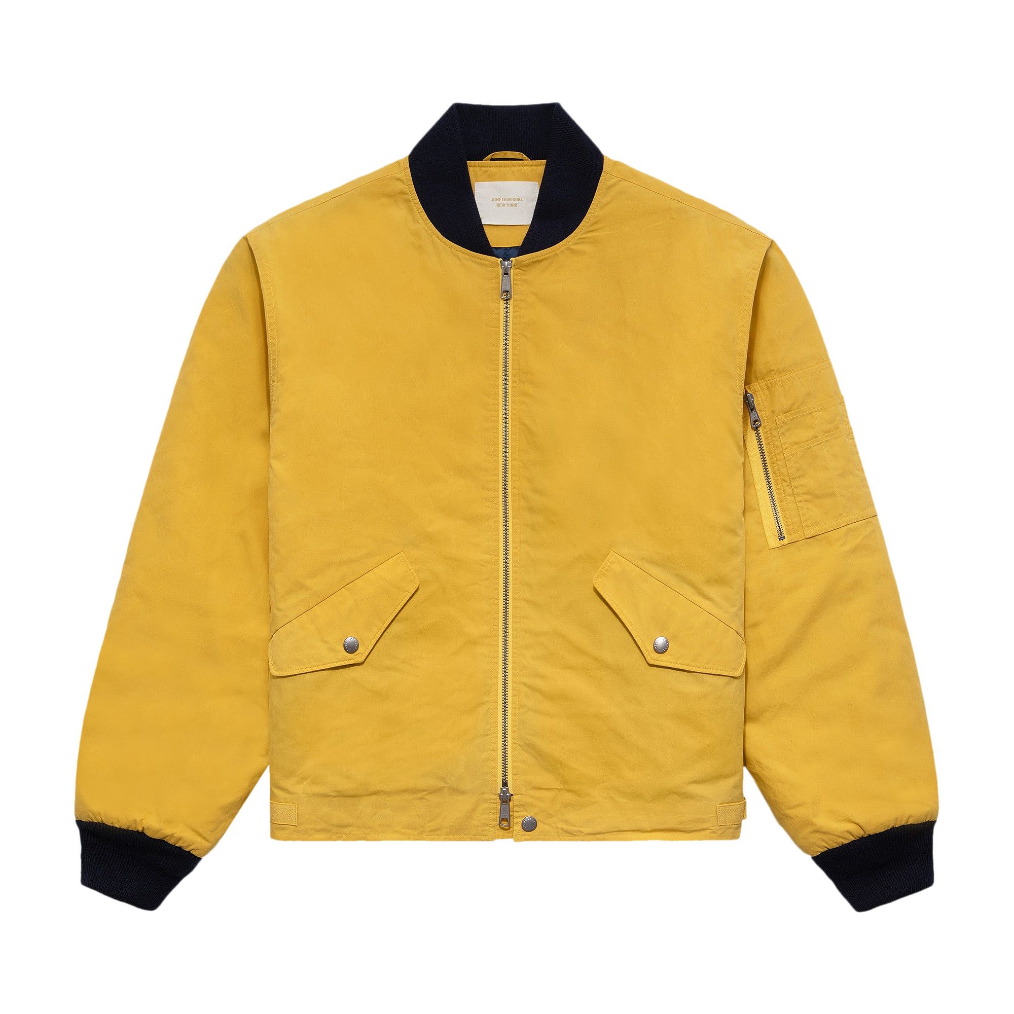Buy Aimé Leon Dore Cropped Bomber Jacket 'Yellow' - SS25WJ007