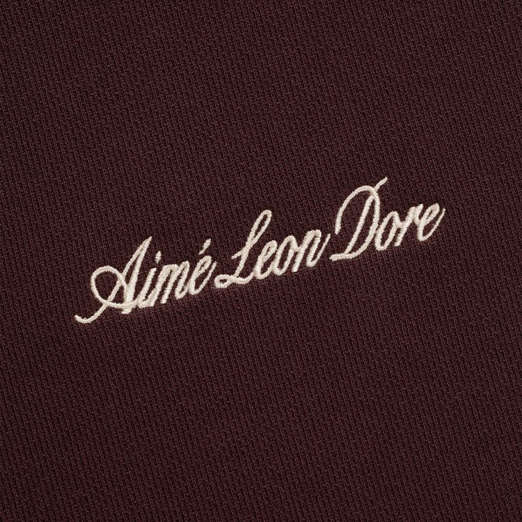 Aime Leon Dore Embroidered Logo Hoodie Coffee Bean