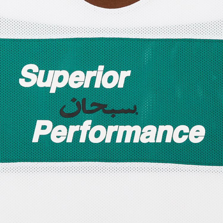 Supreme Arabic Mesh Long Sleeve Top White