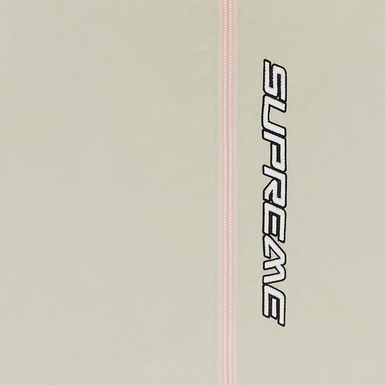 Supreme Contrast Zip Track Jacket Tan