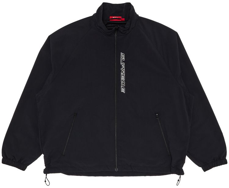 Supreme Contrast Zip Track Jacket Black