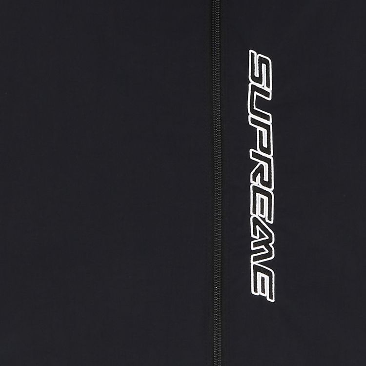 Supreme Contrast Zip Track Jacket Black