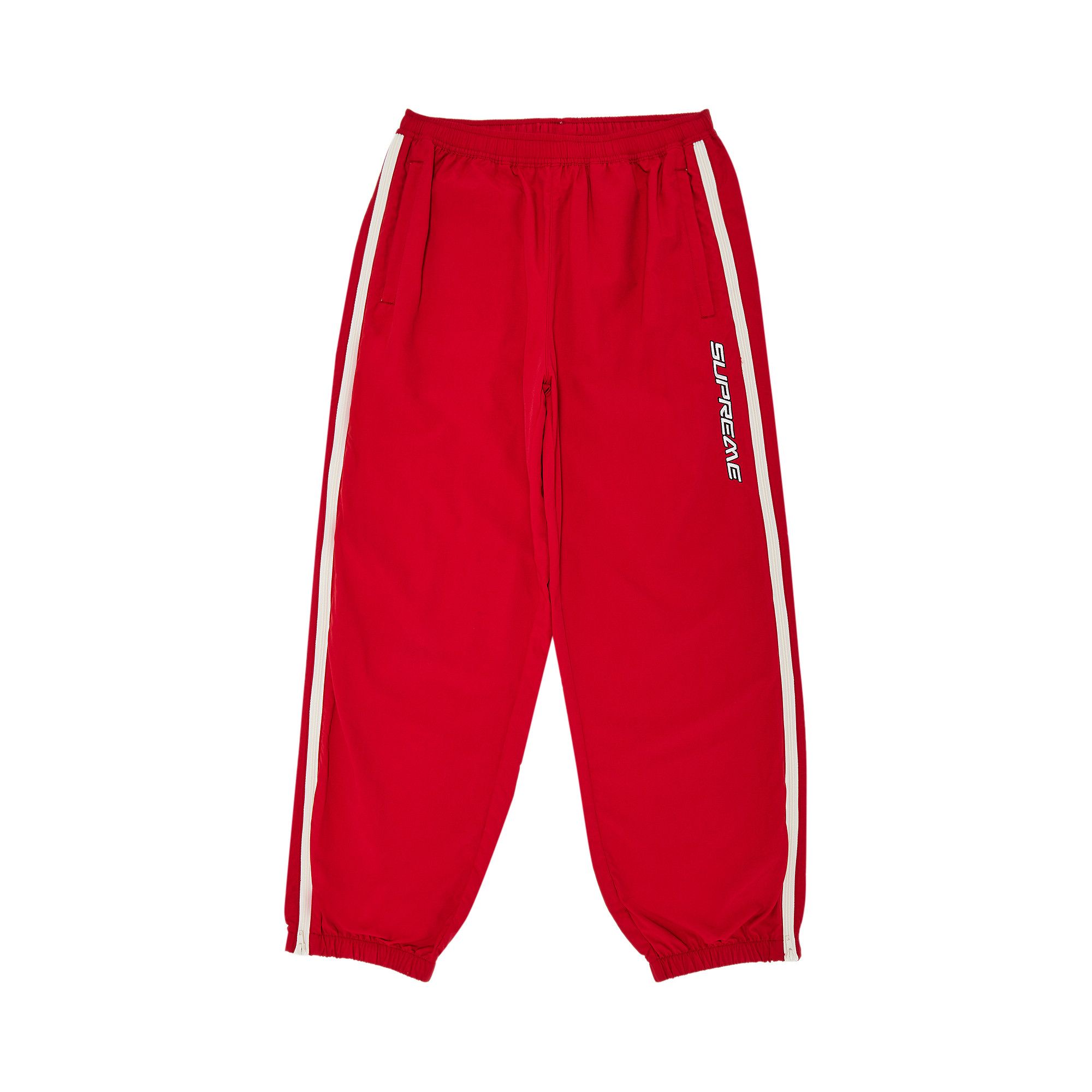 Buy Supreme Contrast Zip Warm Up Pant 'Red' - SS25P10 RED | GOAT