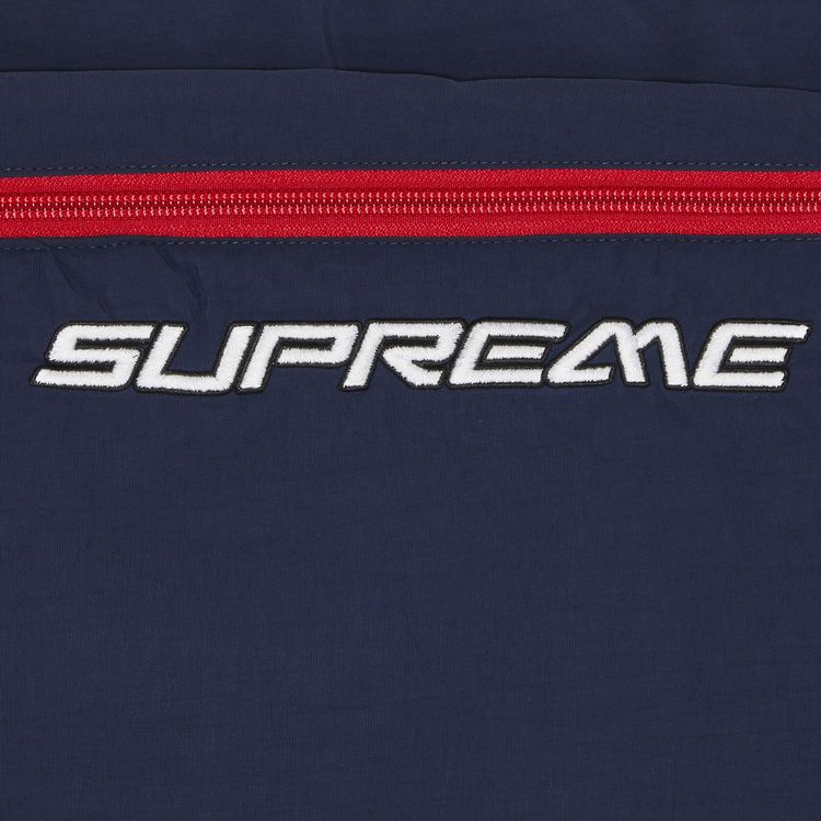 Supreme Contrast Zip Warm Up Pant Navy
