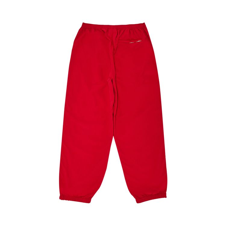 Supreme Contrast Zip Warm Up Pant Red