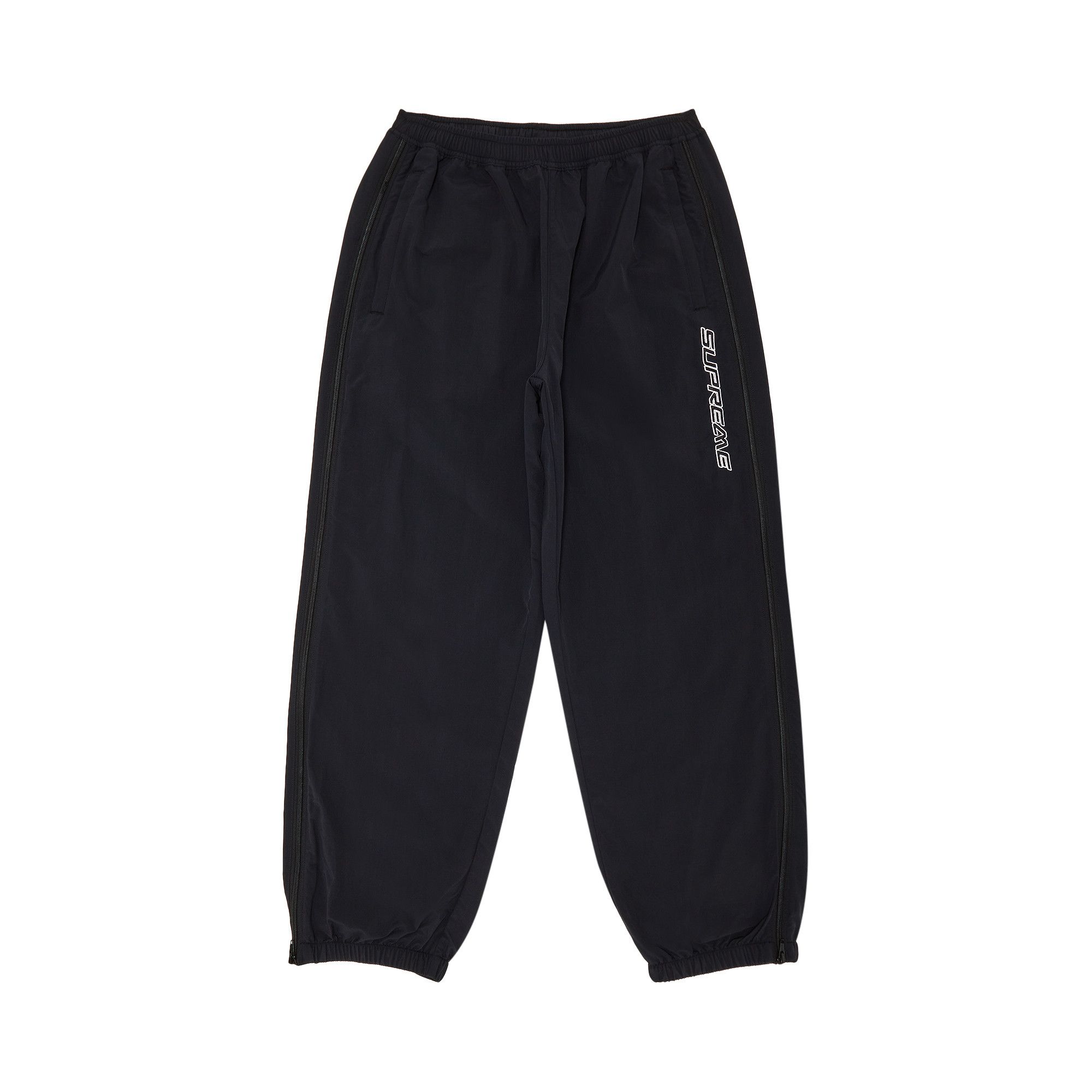 SUPREME ブラック パンツ Medium Supreme シュプリーム 20SS Pleated Trousers トラウザー スラックス