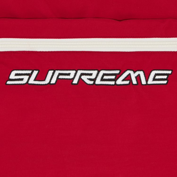 Supreme Contrast Zip Warm Up Pant Red