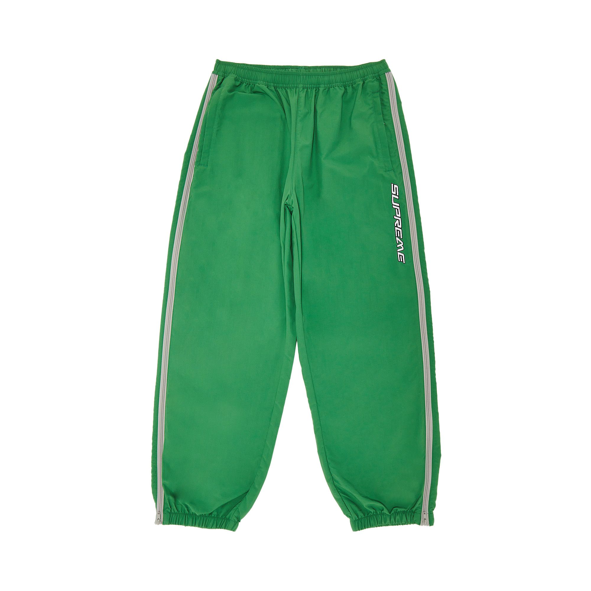 Buy Supreme Contrast Zip Warm Up Pant 'Green' - SS25P10