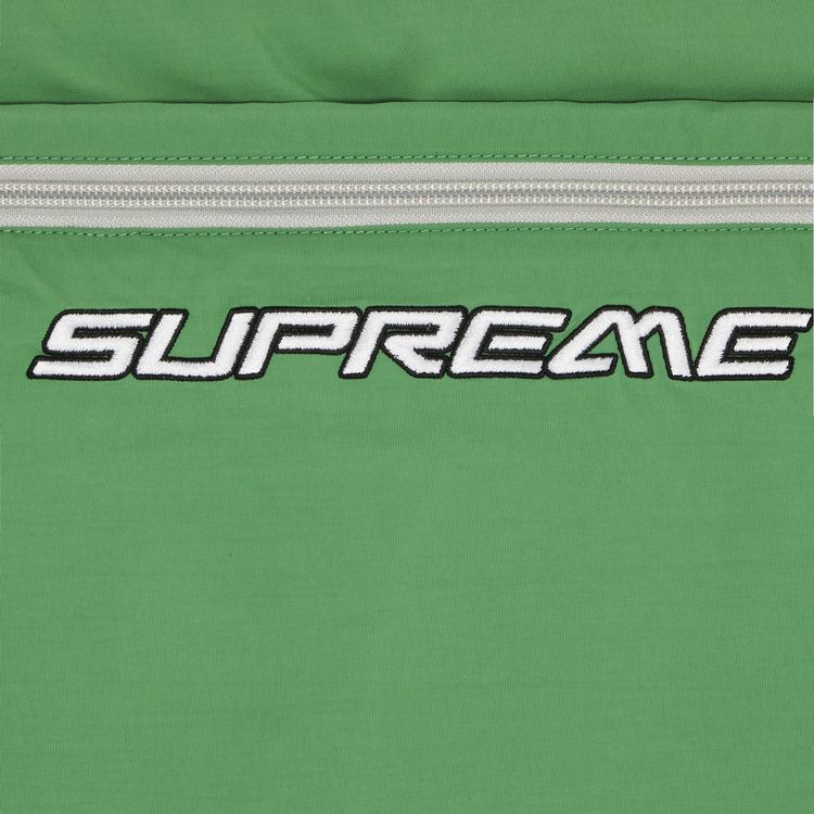 Supreme Contrast Zip Warm Up Pant Green