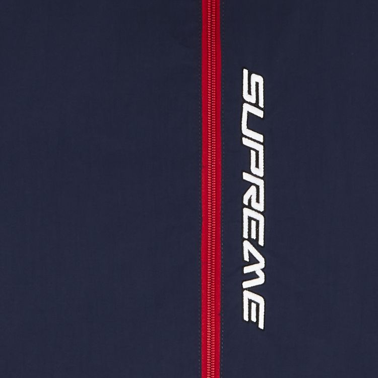 Supreme Contrast Zip Track Jacket Navy