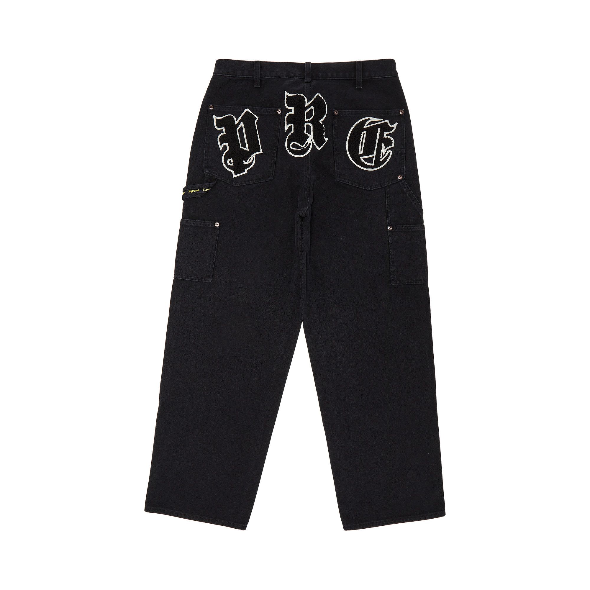 Buy Supreme Old English Canvas Double Knee Painter Pant 'Black
