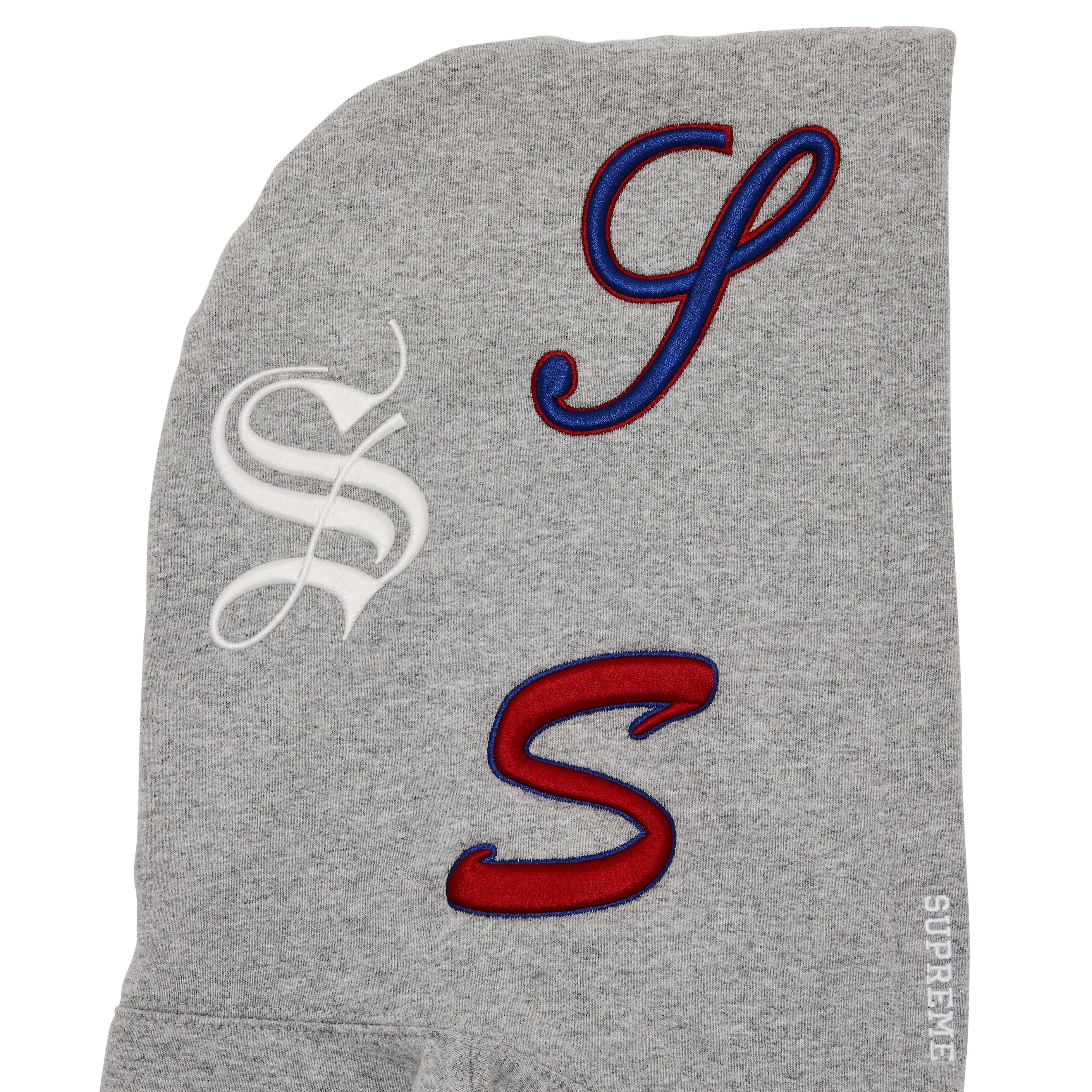 Buy Supreme Multi S Logo Hooded Sweatshirt 'Heather Grey Buy Supreme Multi S Logo Hooded Sweatshirt 'Heather Grey
