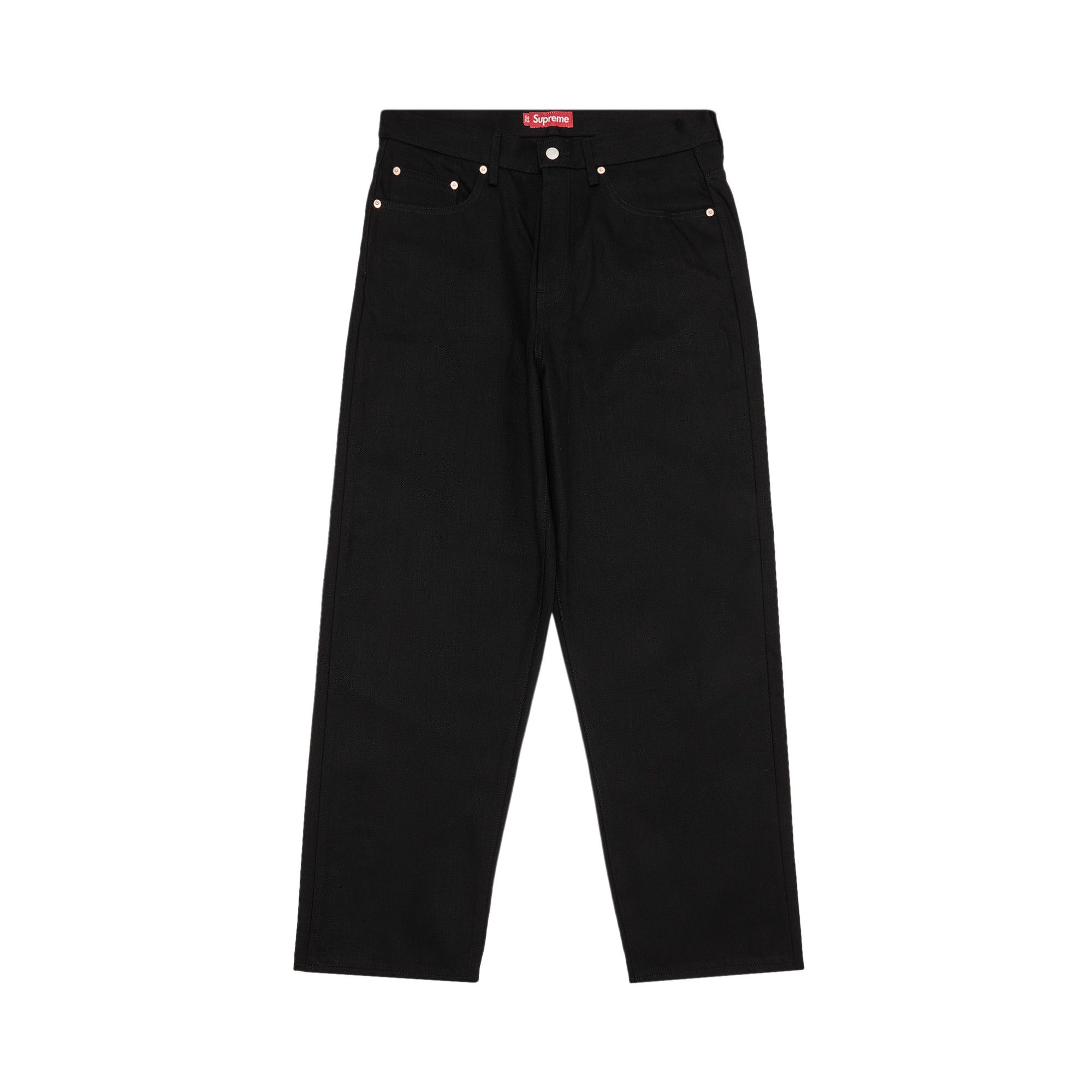 Buy Supreme Rigid Baggy Selvedge Jean 'Rigid Black' - SS25P26